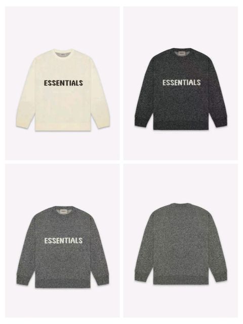 1:1 quality version Monogrammed Logo Knit Crew Neck Sweater 3 colors