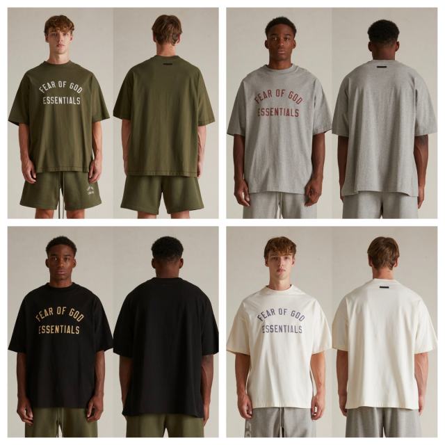 1:1 quality version BACK TO SCHOOL Collection Letter Print Tee &  Shorts Set 4colors