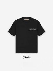 1:1 quality version Flocked Letter Logo tee