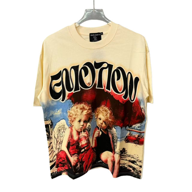 Angel Drinking Cola Black Diamond letter printed Tee 2 colors 28572183