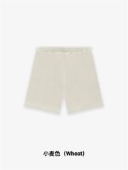 1:1 quality version 27956133 Beige Flocked Letter Tee &  Terry Shorts Set 3 colors
