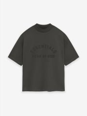 1:1 quality version Stereoscopic Silicone Curved Letter Ink Black Tee &  Shorts Set