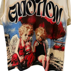 Angel Drinking Cola Black Diamond letter printed Tee 2 colors 28572183
