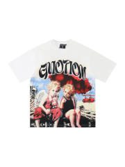 Angel Drinking Cola Black Diamond letter printed Tee 2 colors 28572183