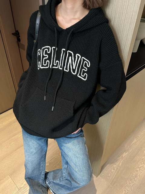 1:1 quality version 28471240 Openwork Letter Embroidered Sweater Hoodie