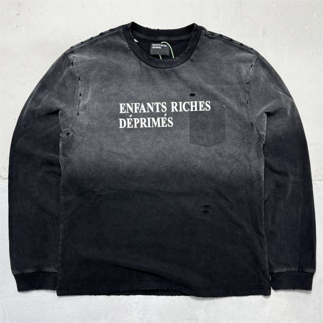 ERD Distressed T-Shirt Black