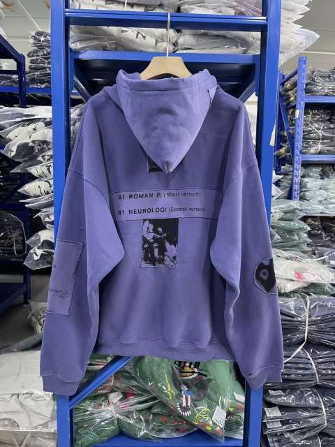 ERD Zipped Hoodie Purple