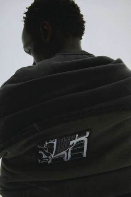 1:1 quality version Black and Gray Patchwork Crewneck Sweatshirt