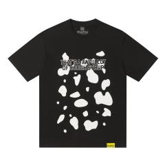 Color-blocked letter print Tee 2 colors 28600202