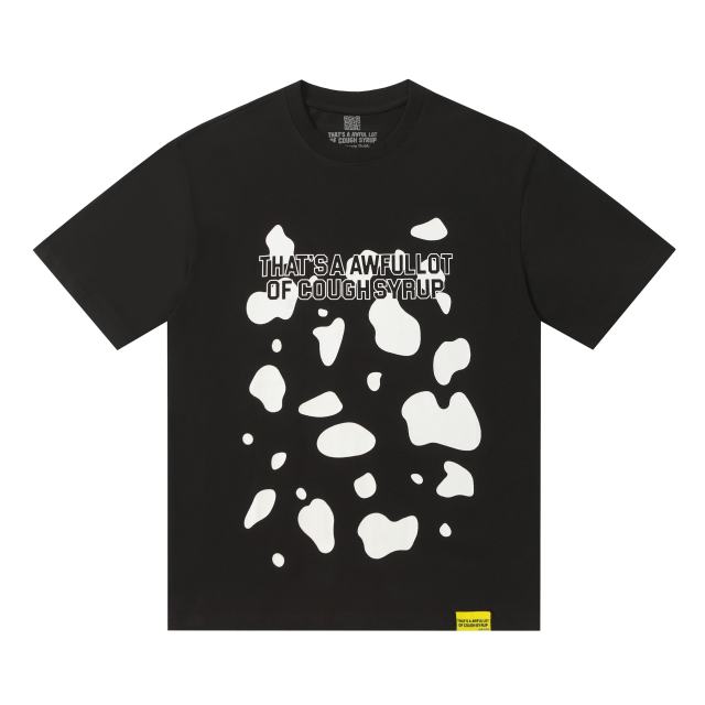 Color-blocked letter print Tee 2 colors 28600202