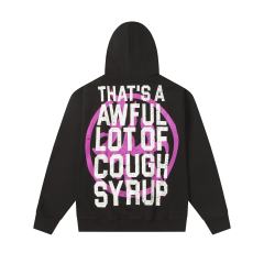 Purple Graffiti Letter Print Hoodie hoodie 28599020