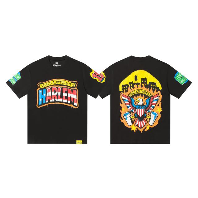 Star-Spangled Banner Colorway Graffiti Letter Eagle Print Tee 28599023