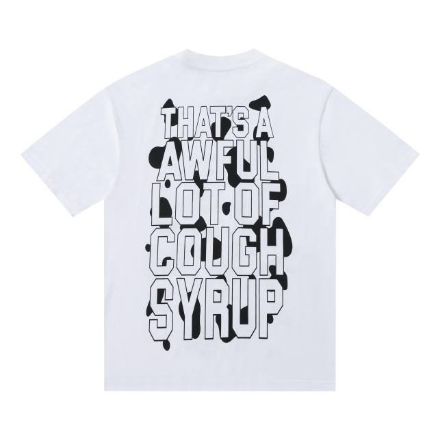 Color-blocked letter print Tee 2 colors 28600202