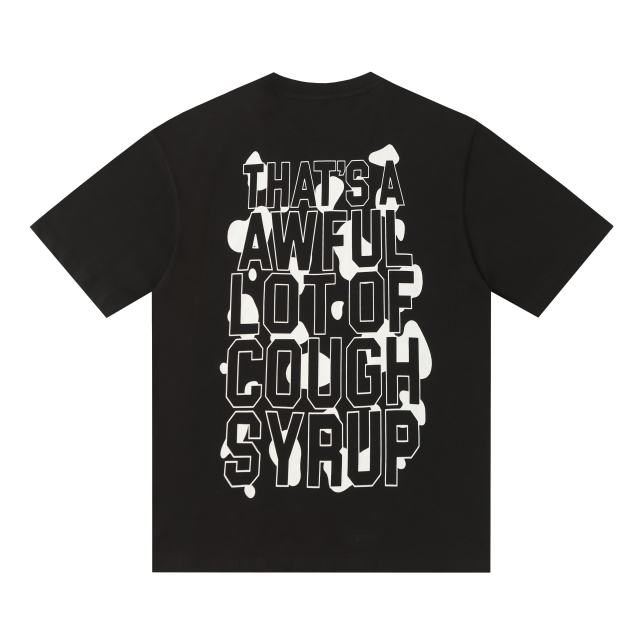 Color-blocked letter print Tee 2 colors 28600202