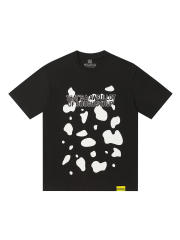 Color-blocked letter print Tee 2 colors 28600202