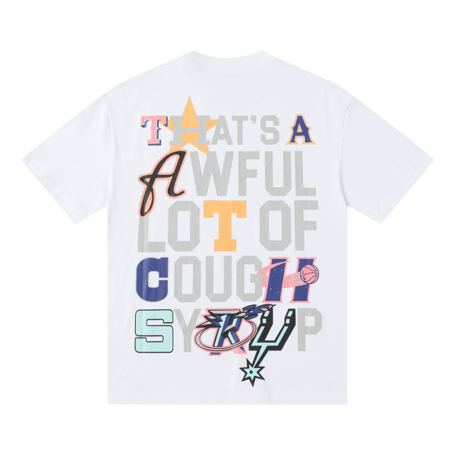 Colorful Cartoon Alphabet Print Tee 2 colors 28499596