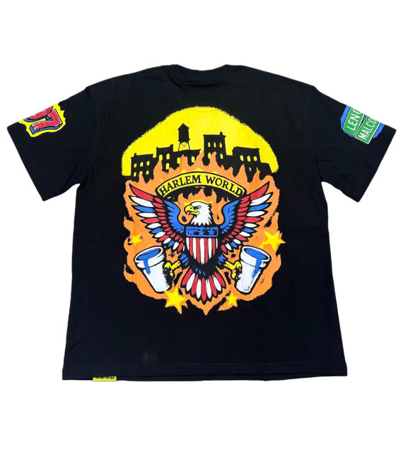Star-Spangled Banner Colorway Graffiti Letter Eagle Print Tee 28599023