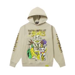 Maneki Neko Cartoon Character Print Hoodie 2 colors 28600192