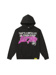 Purple Graffiti Letter Print Hoodie hoodie 28599020