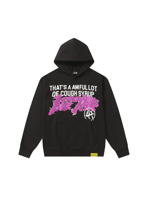 Purple Graffiti Letter Print Hoodie hoodie 28599020