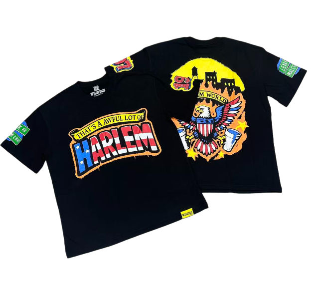 Star-Spangled Banner Colorway Graffiti Letter Eagle Print Tee 28599023