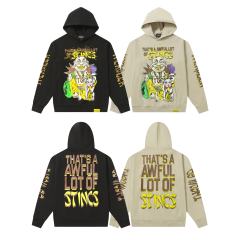 Maneki Neko Cartoon Character Print Hoodie 2 colors 28600192