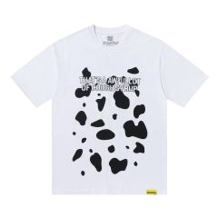 Color-blocked letter print Tee 2 colors 28600202