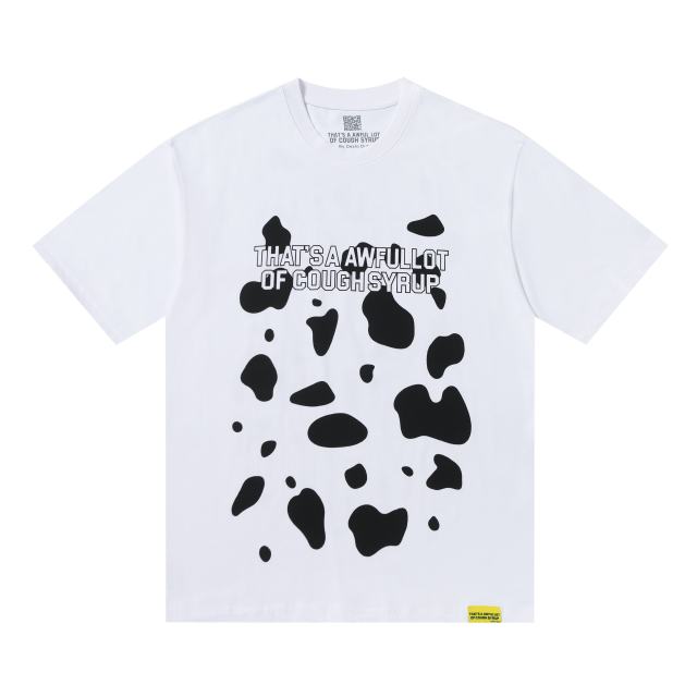 Color-blocked letter print Tee 2 colors 28600202