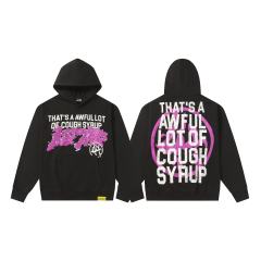 Purple Graffiti Letter Print Hoodie hoodie 28599020