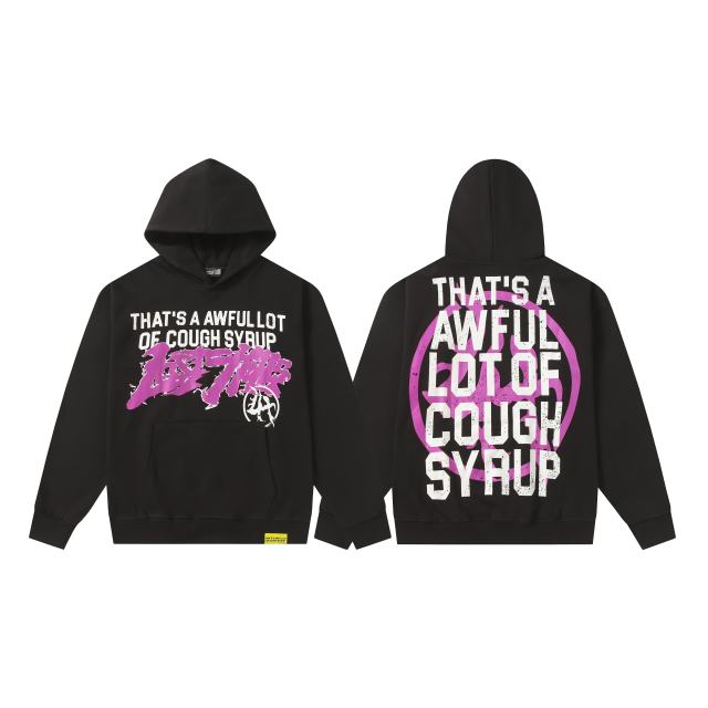 Purple Graffiti Letter Print Hoodie hoodie 28599020