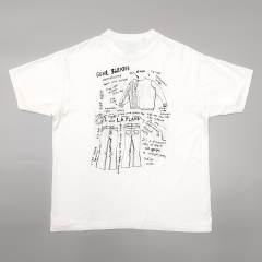 1:1 quality version Graffiti Word Print Tee