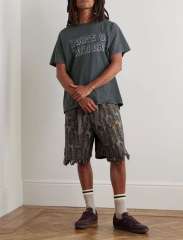 1:1 quality Gallery Dept Haunted House Letter Print Washed Version Tee