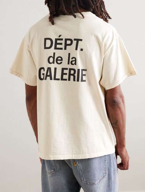 1:1 quality version Gallery Dept Chest Green Letter Print Tee