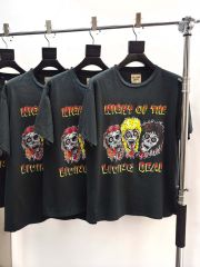 1:1 quality version Gallery Dept Colorful Hair Skull Print Washed Version Tee