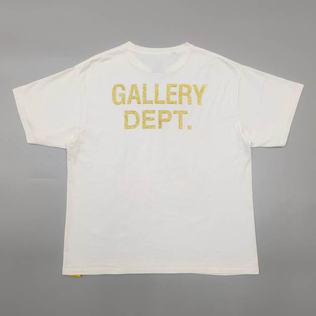 1:1 quality Gallery Dept Double Skull Surf Print Aged Tee