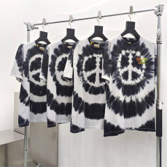 Gallery Dept 1:1 quality version Antiwar Illusion Alphabet Print Handmade Tie-Dye Tee