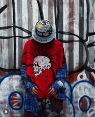 1:1 quality version Gallery Dept Punk White Skull Print Tee