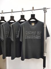 1:1 quality Gallery Dept Haunted House Letter Print Washed Version Tee