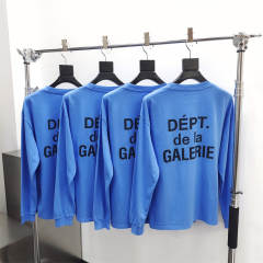 Gallery Dept 1:1 quality version Chest Pocket French Letter Logo Long Sleeve T-Shirt 3 colors