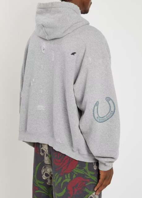 1:1 Quality Gallery Dept Winery Hand-Painted Print Distressed Hoodie