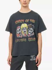 1:1 quality version Gallery Dept Colorful Hair Skull Print Washed Version Tee