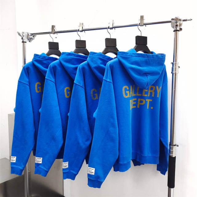 Gallery Dept 1:1 quality version Front and back monogrammed printed hoodie 2 colors