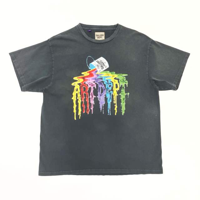 1:1 quality version Gallery Dept Colored ink bucket printed washed Tee