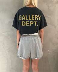 1:1 quality Gallery Dept Haunted House Letter Print Washed Version Tee