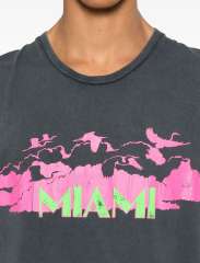 1:1 quality version Gallery Dept Miami Letter Print Washed Version Vest