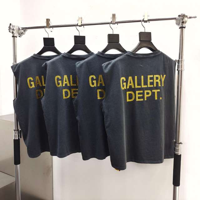 1:1 quality version Gallery Dept Miami Letter Print Washed Version Vest