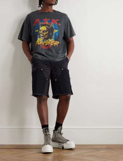 1:1 quality version Gallery Dept Orc Monster Print Washed Version Tee