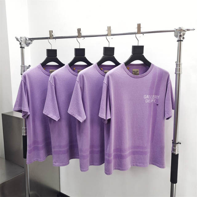 Gallery Dept 1:1 quality version large letters on the back of the cut and folded shadow tee