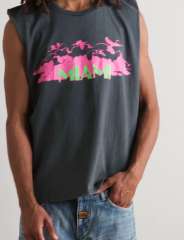 1:1 quality version Gallery Dept Miami Letter Print Washed Version Vest