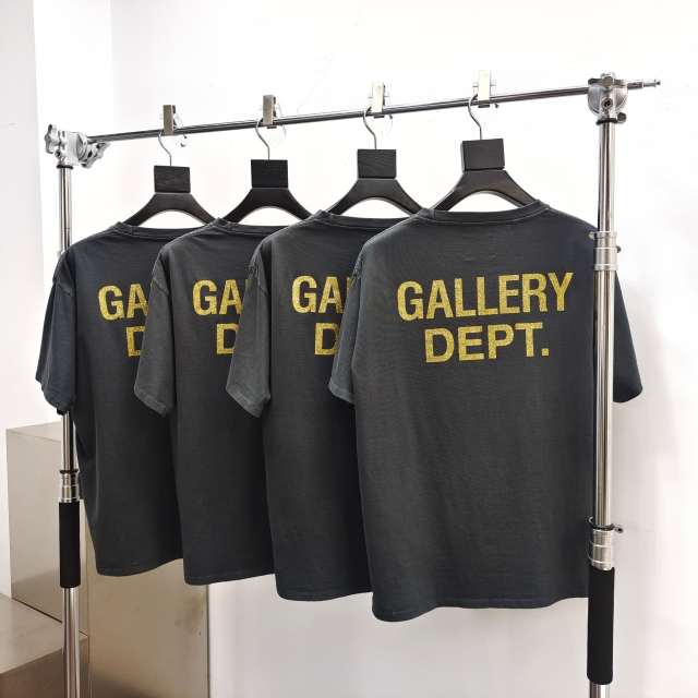 1:1 quality Gallery Dept Haunted House Letter Print Washed Version Tee
